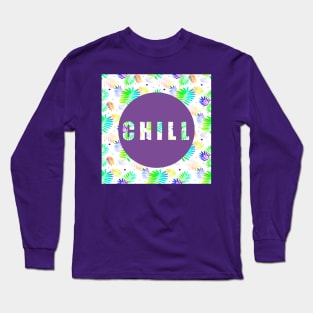 Chill In Purple Long Sleeve T-Shirt